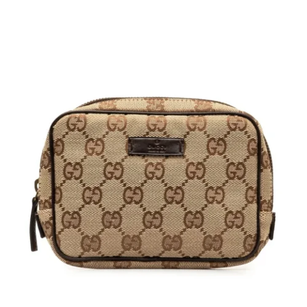 Gucci Vintage Pre-owned Canvas gucci-bags Brown Dames