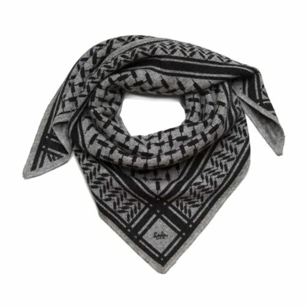 Lala Berlin Triangle Trinity Scarf Gray, Dam