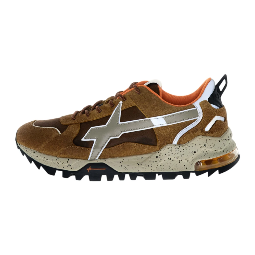 W6Yz Vintage Suede Bruine Sneaker Heren Schoenen