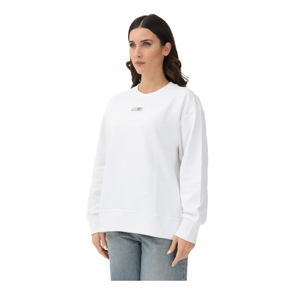 Maison Margiela Donna Bianco Felpe, Xs, New,