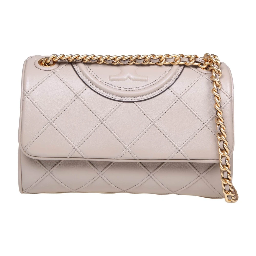 TORY BURCH Gewatteerde Schoudertas Klei Beige Dames