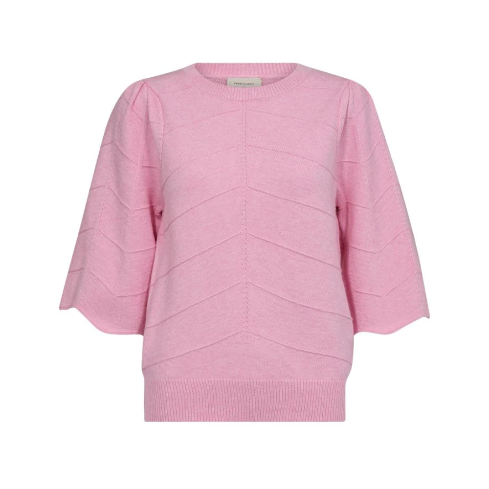 Freequent Paarse pullover Fqlaura stijl Pink Dames