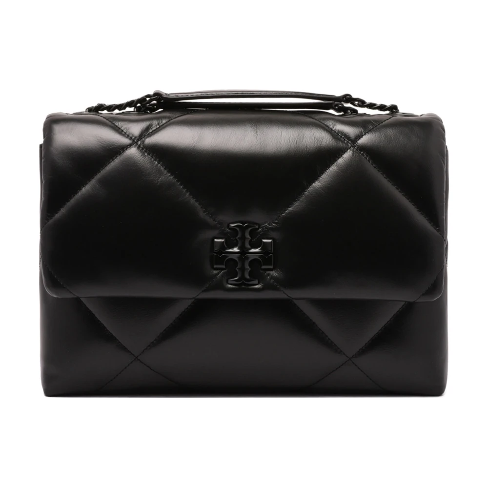 Tory Burch Women's Black Shoulder Bags, One Size, Kira Diamond Quilt Convertible Shoulder Bag
