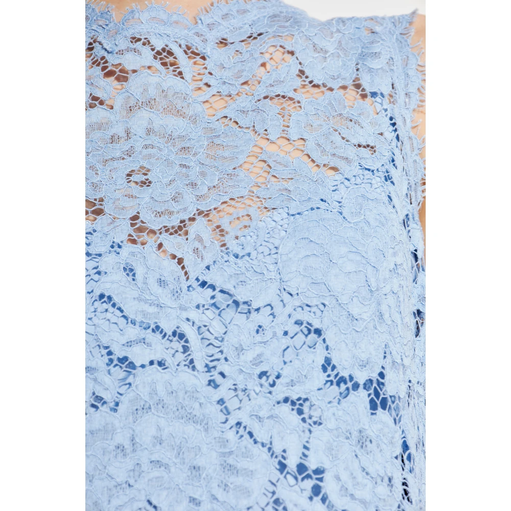 Dolce & Gabbana Kanten jurk Blue Dames
