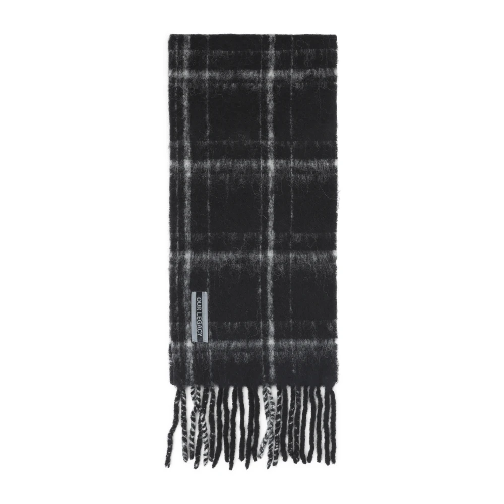 Our Legacy Estate Scarf - Male - Winter Scarves - Black - One Size - Accessories
