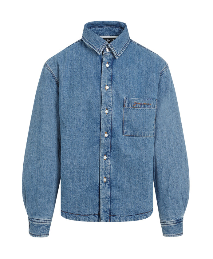 chemise-en-coton-bleu