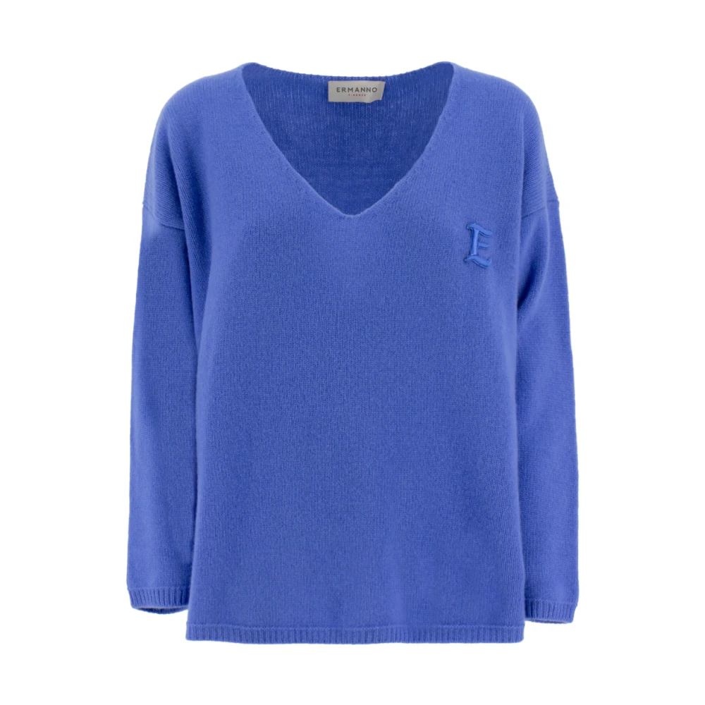 Knitwear > V-neck Knitwear - - Ermanno Scervino - Modalova