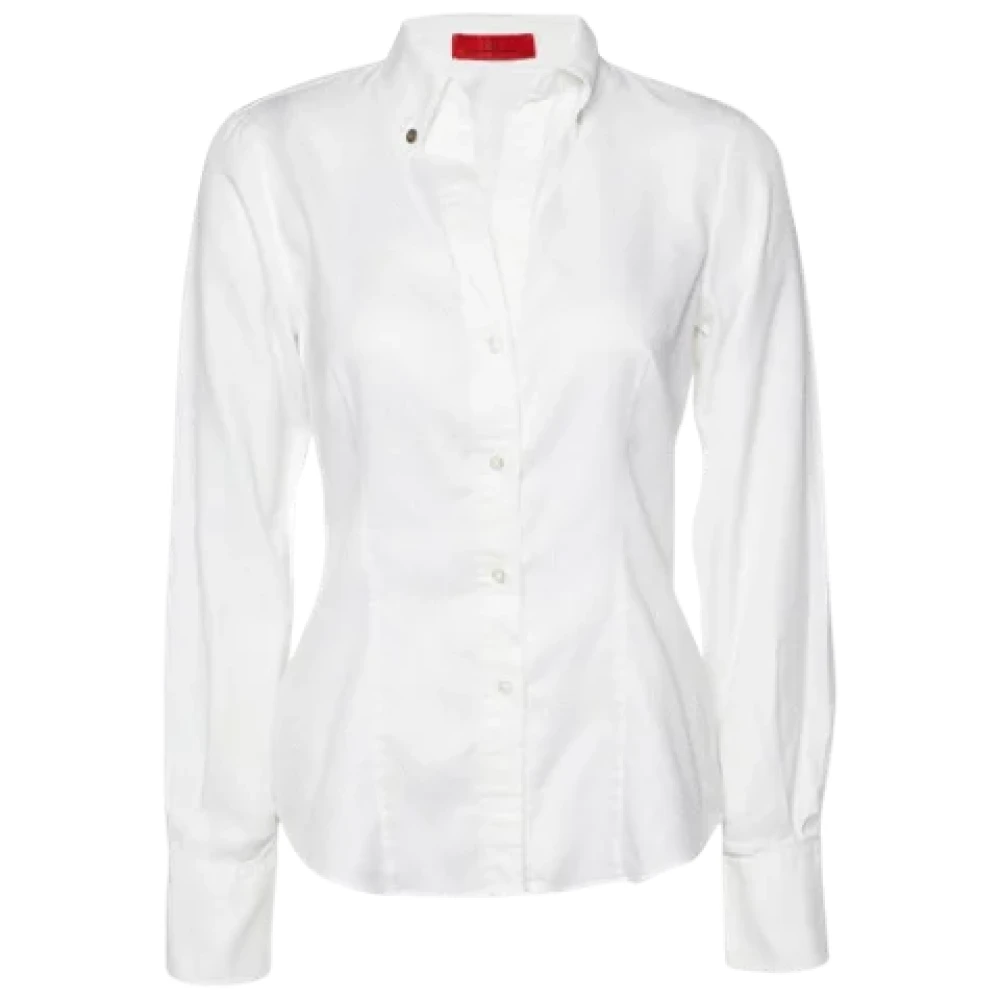 Carolina Herrera Pre-owned Cotton tops White Dames