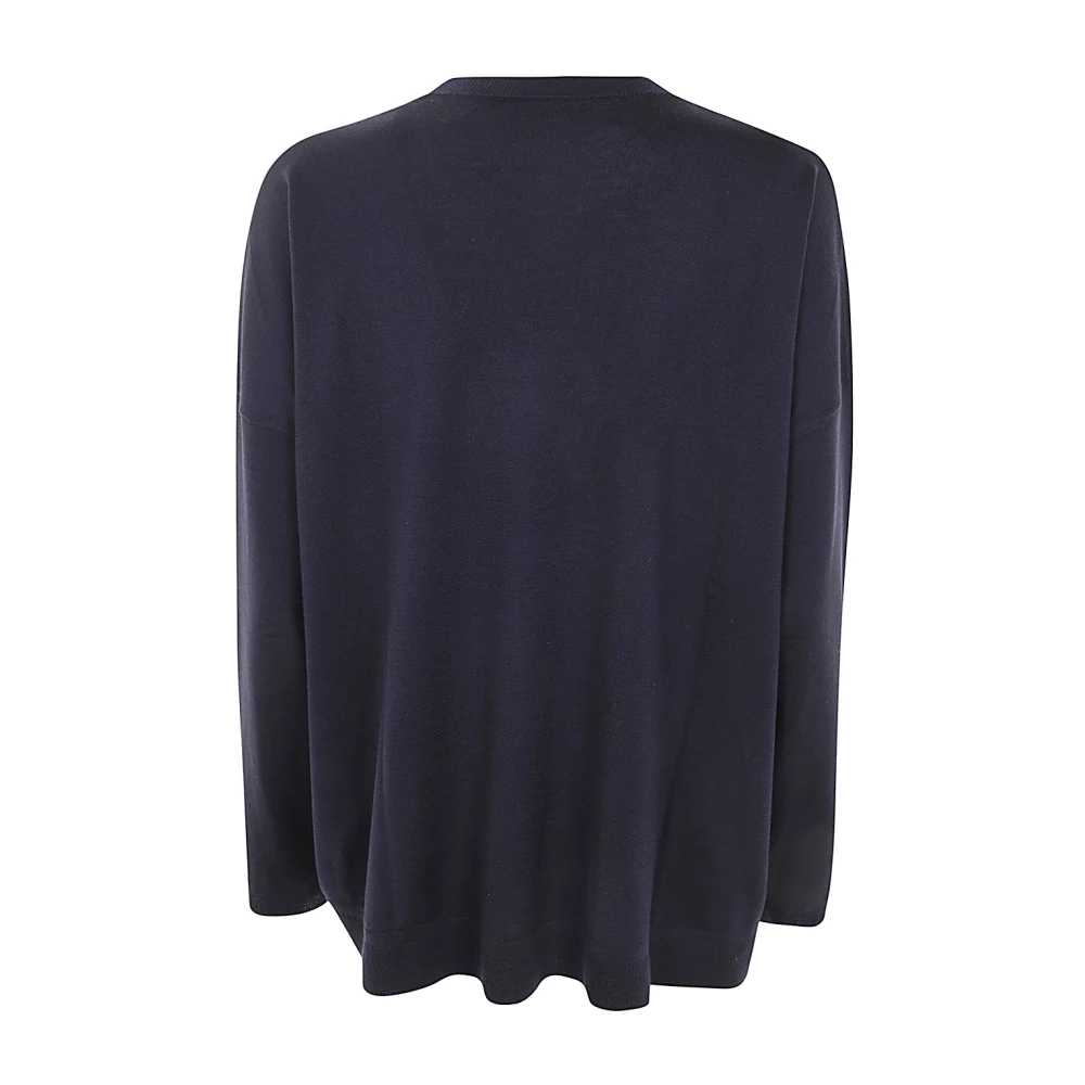 Goes Botanical Merino Super 140's Sweater Blue Dames