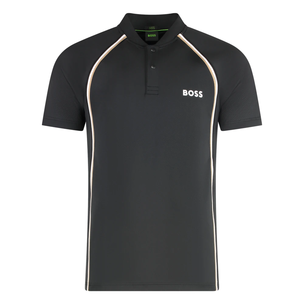 Hugo Men's Black Polo Shirts, Xs, Technical Fabric Polo Shirt