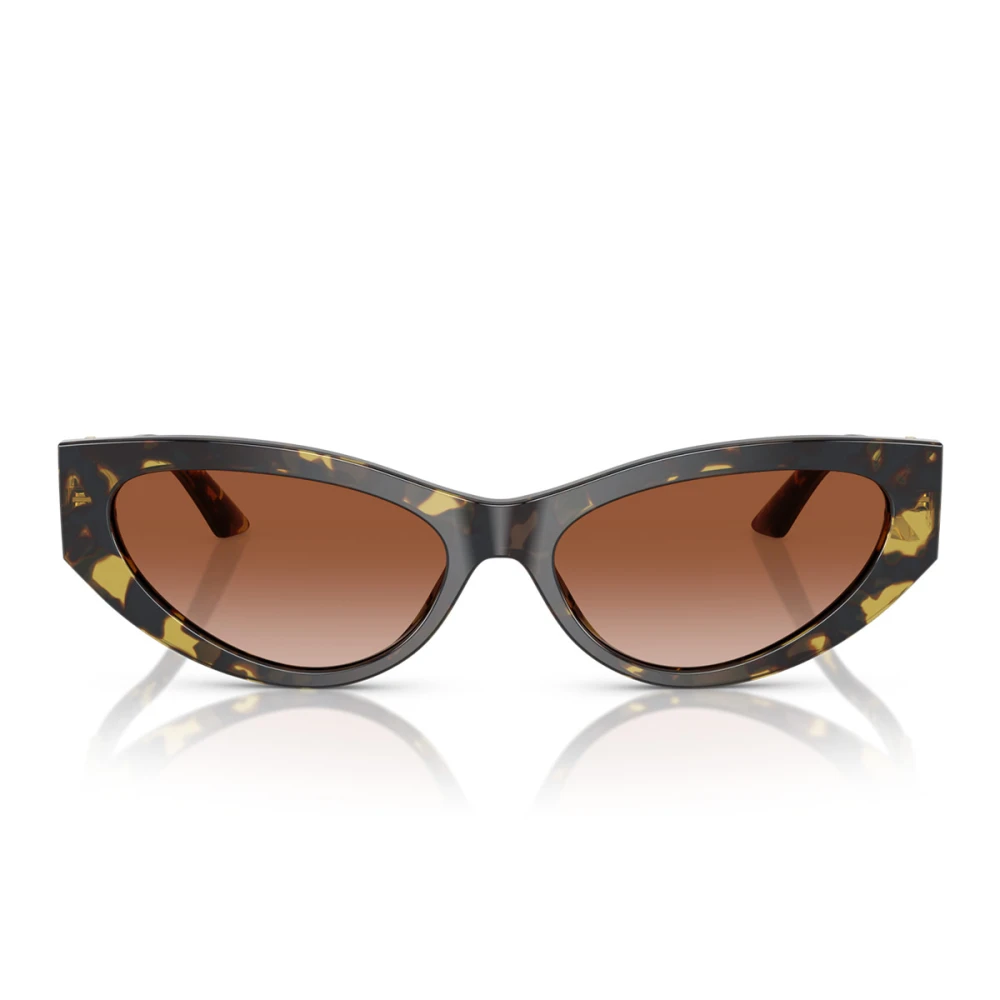 Versace Cat-Eye Solglasögon Brun Gradient Havana Brown, Dam