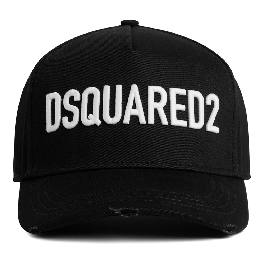 Dsquared2 Men's Black Baseball Cap - Hats & Caps - One Size - Accessories