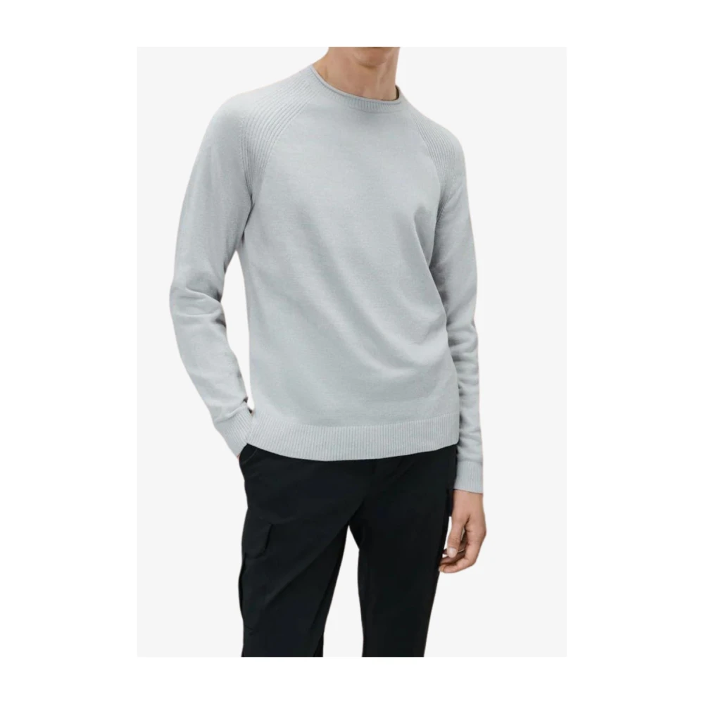 RRD Grijze Chenille Crewneck Sweater Gray Heren