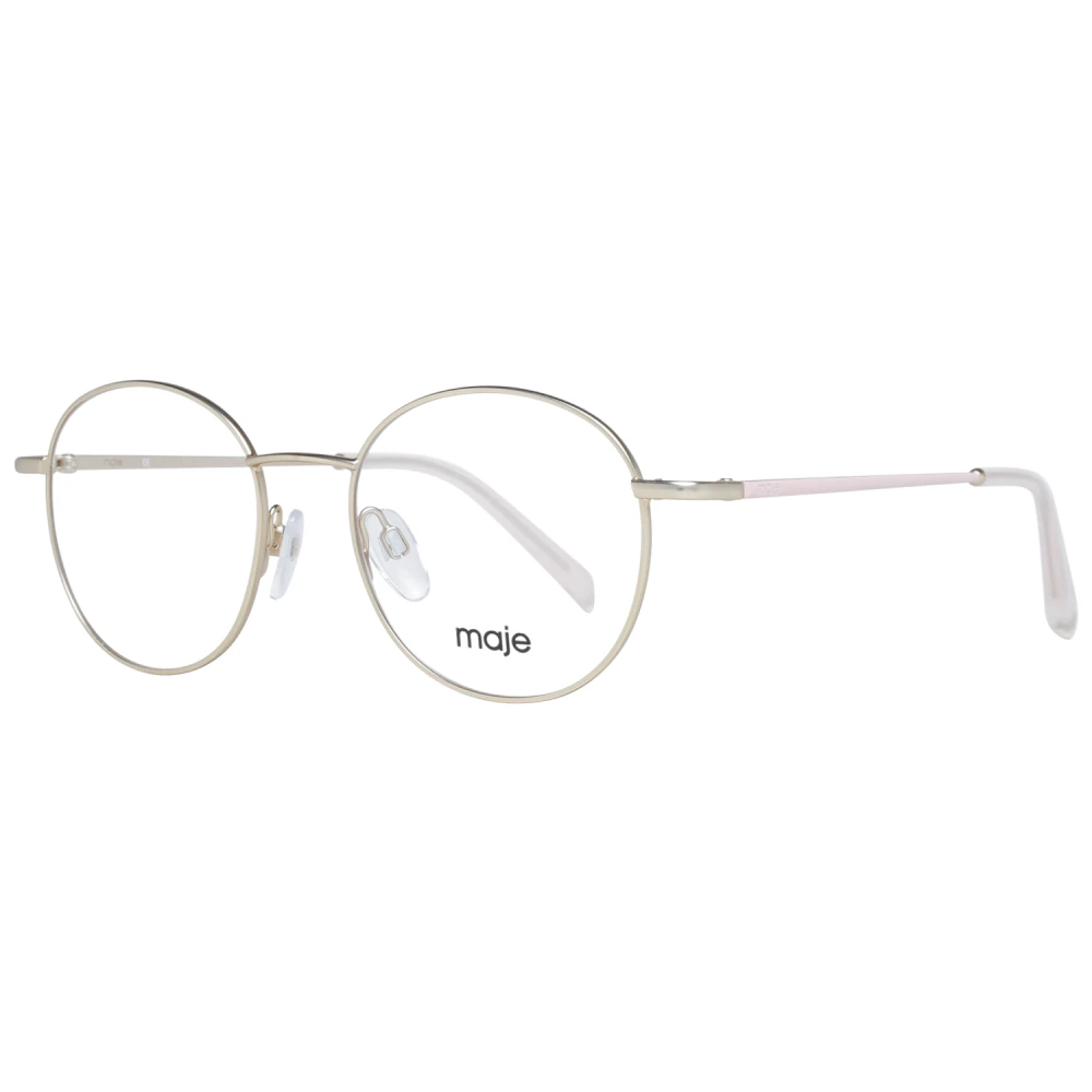 Maje Gouden Dames Optische Brillen Ronde Stijl Yellow Dames