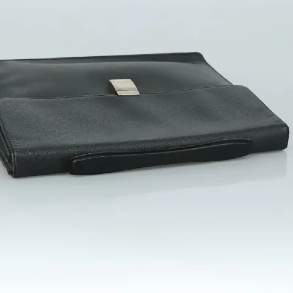 Louis Vuitton Vintage Pre-owned Leather briefcases Black Dames