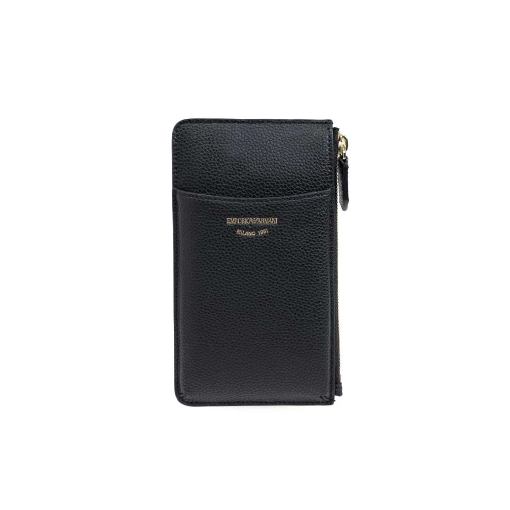 Emporio Armani Damski Czarny Akcesoria, Kobieta, One Size, Portfel Na Karty