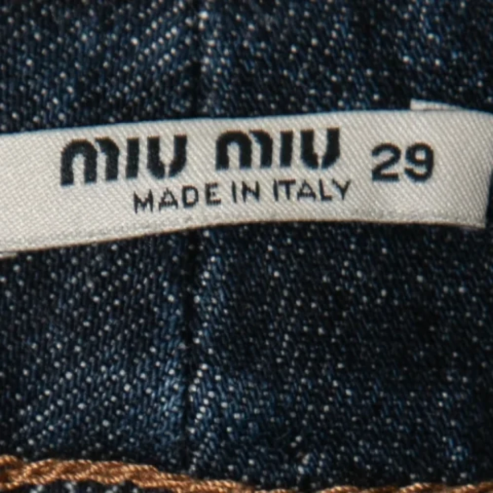 Miu Pre-owned Denim jeans Blue Dames