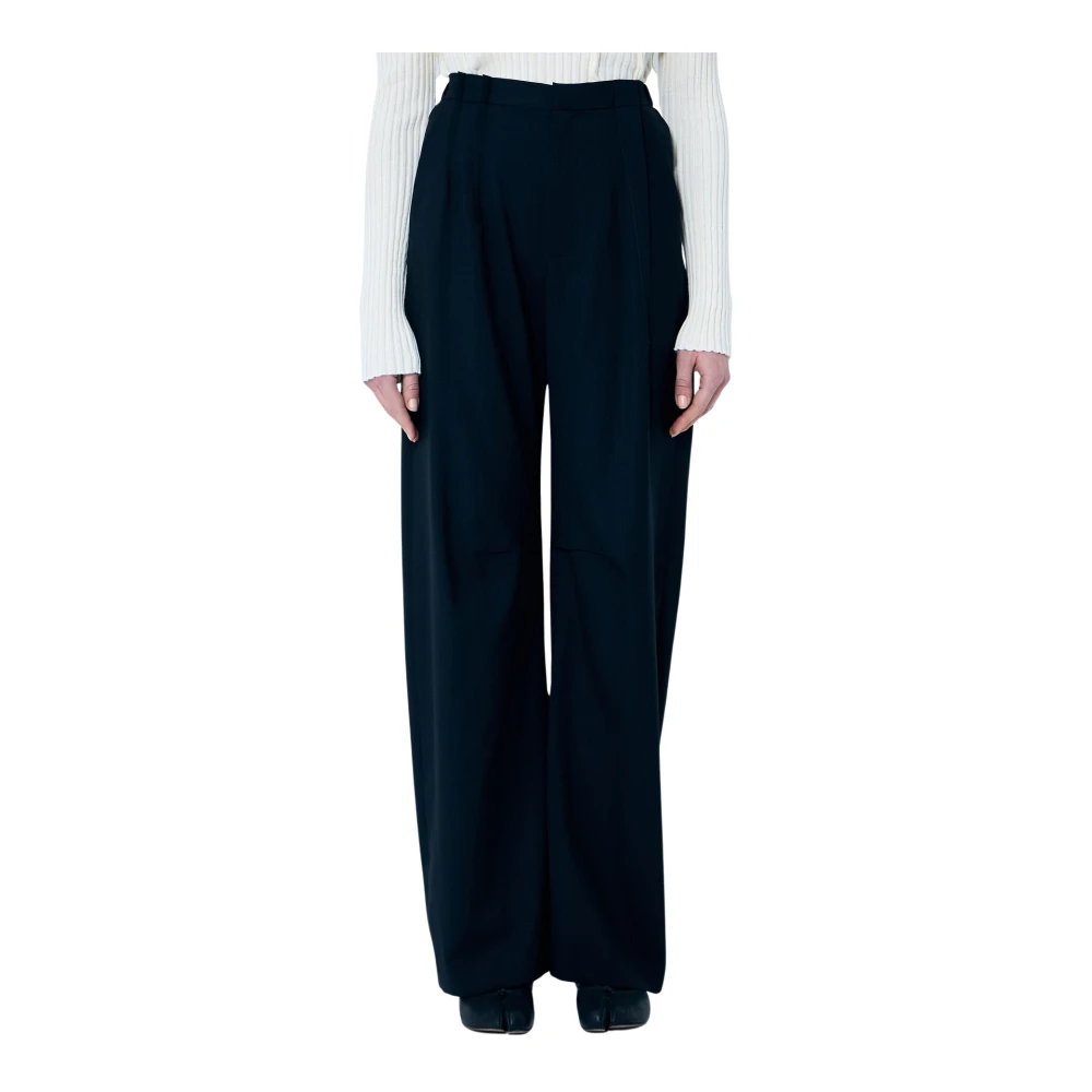 MM6 Maison Margiela Wol wollen pantalon Black Dames