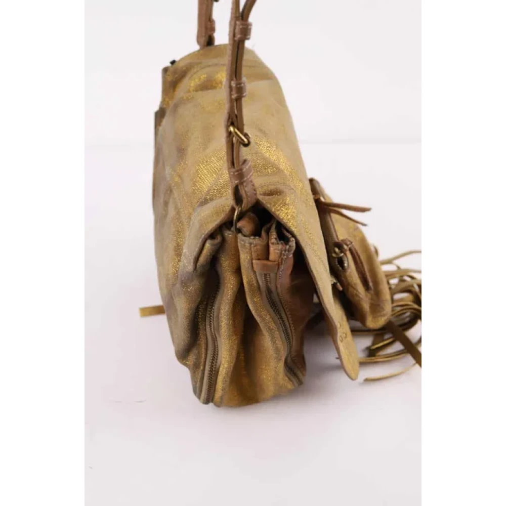 Jérôme Dreyfuss Pre-owned Canvas shoulder-bags Yellow Dames