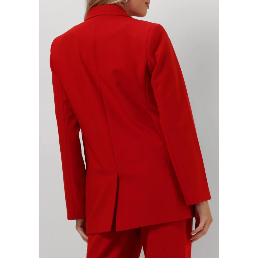 Co'Couture Rode Oversized Blazer Vola Single Red Dames