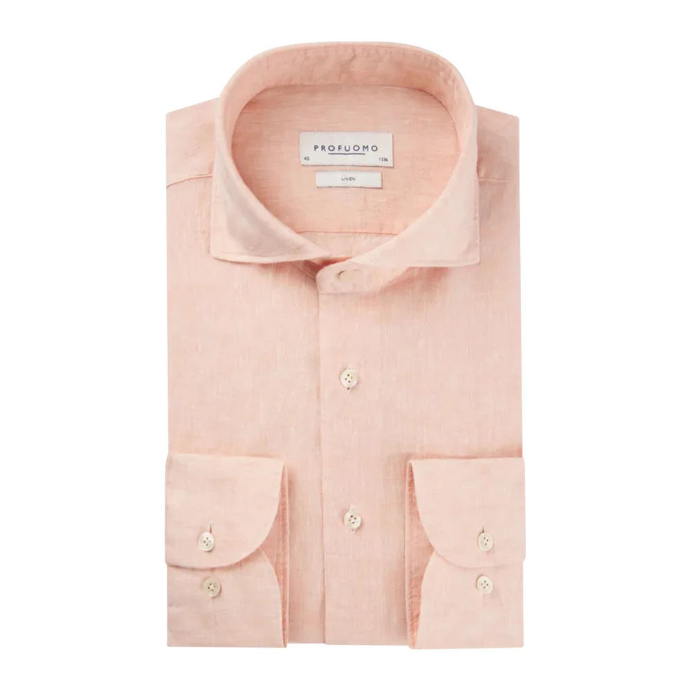 Profuomo Roze Business Overhemd Slim Fit Pink Heren