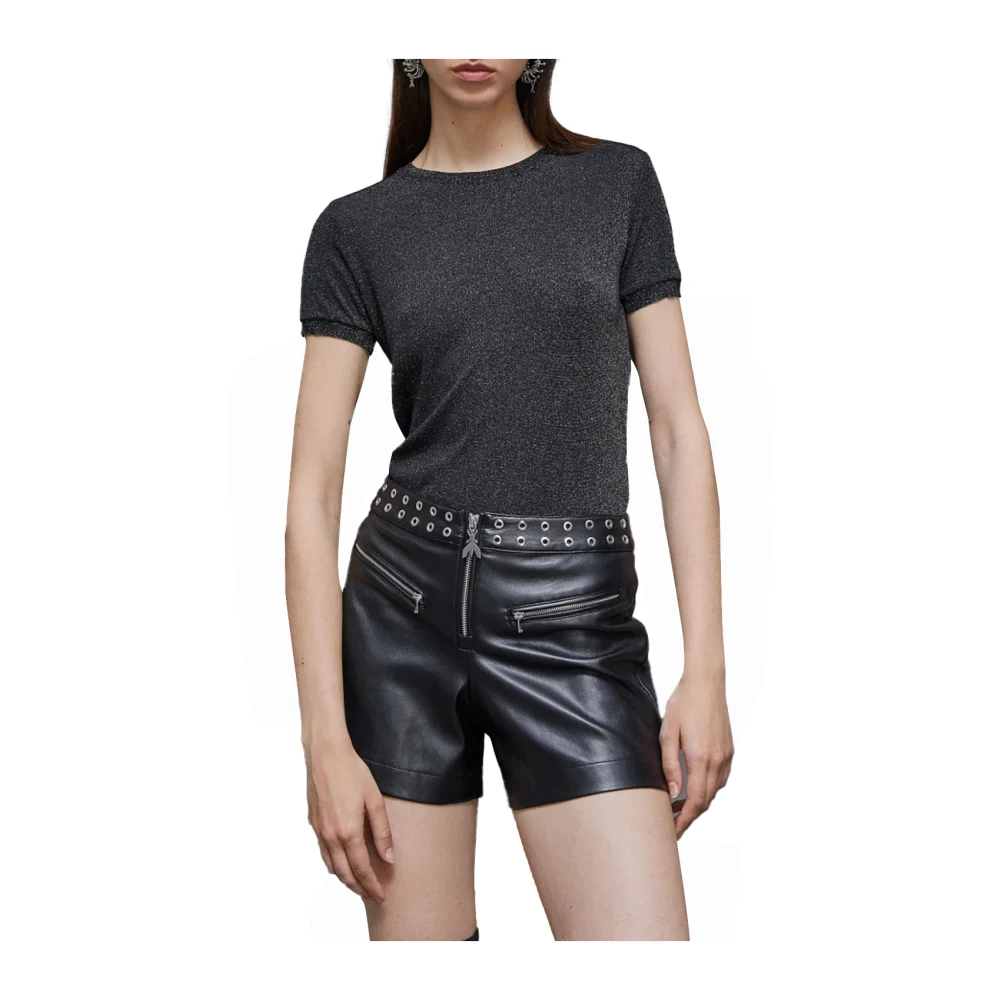 PATRIZIA PEPE Zwarte Essential Trui Black Dames