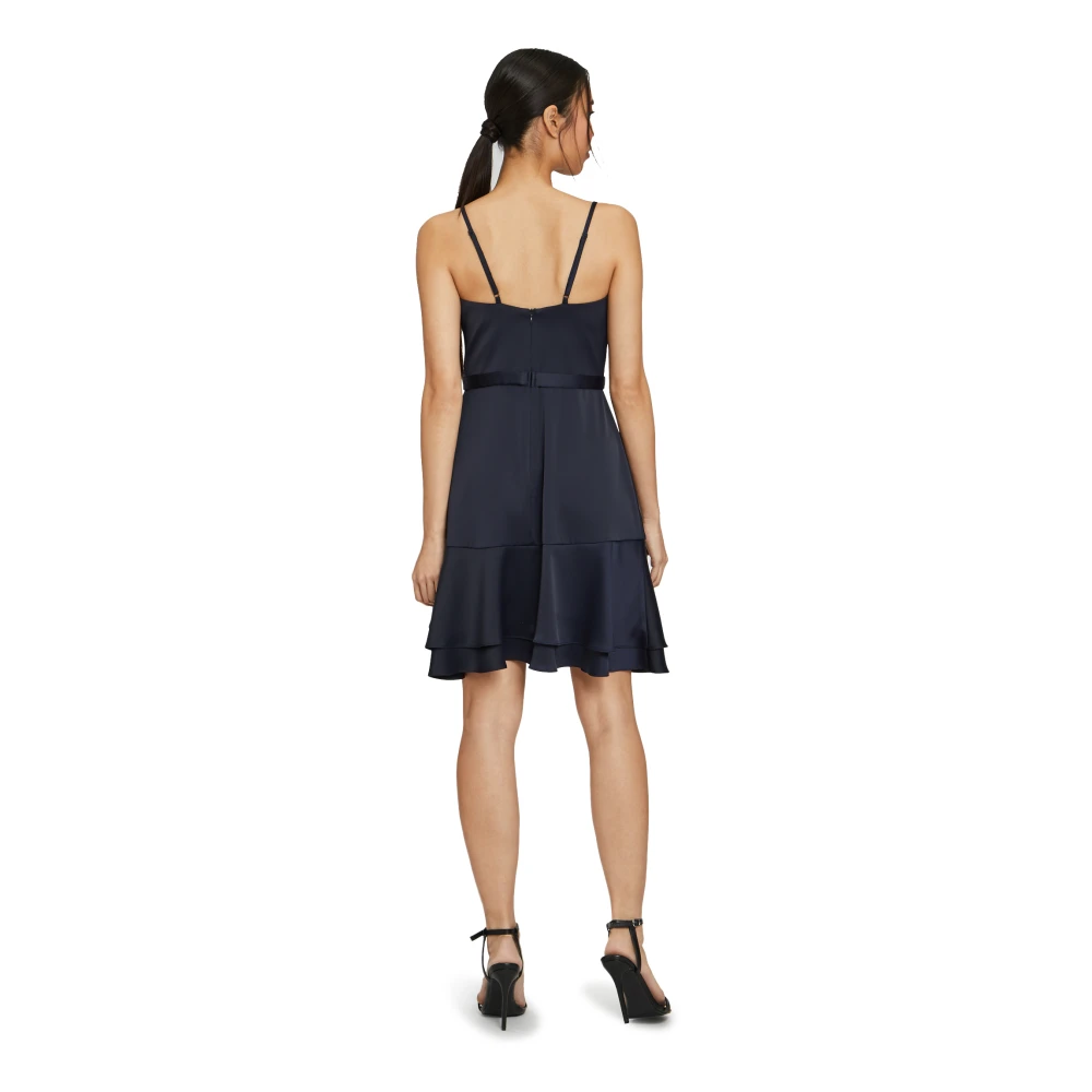 Vera Mont Elegant Satijnen Cocktailjurk Blue Dames