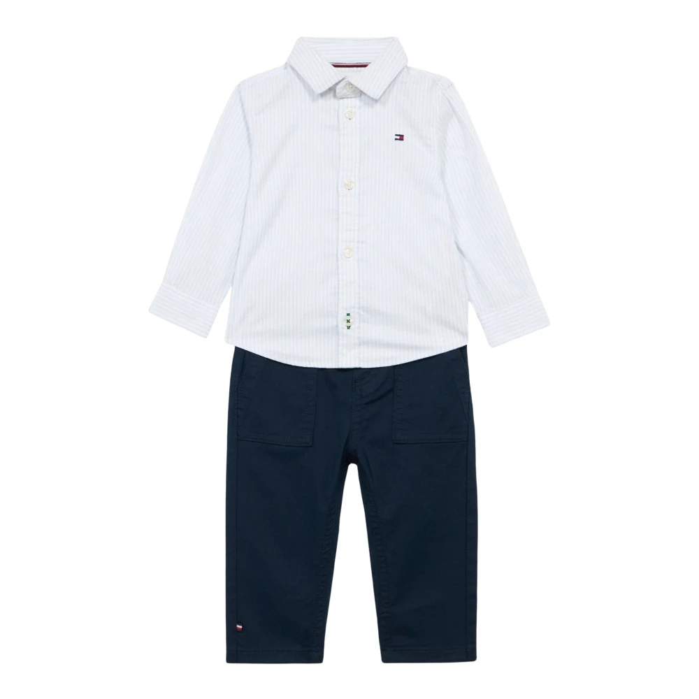 Tommy Hilfiger Unisex Kids Multicolor Shirt Set - Kids Sport Sets - 12 M- Kids