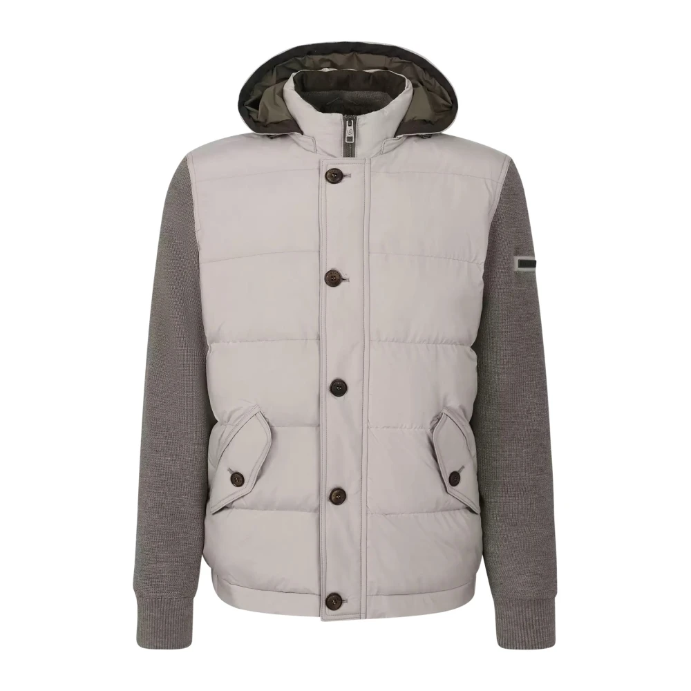 Bugatti Stijlvol Gebreid Mouwloos Vest Beige Heren