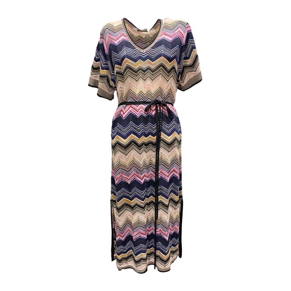 Oui Women's Multicolor Kleid - Midi Dresses - L - Dresses