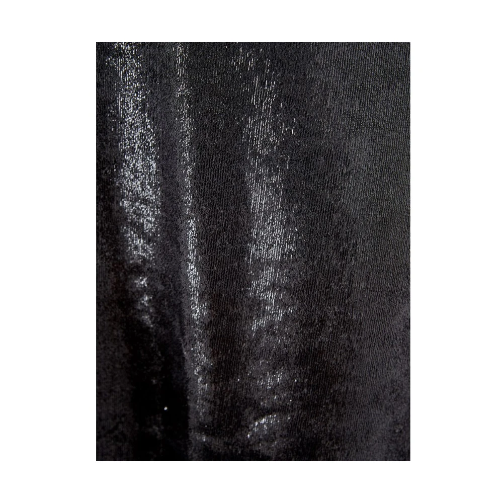 Lardini Elegante Zwarte Polyester Jurk Black Dames