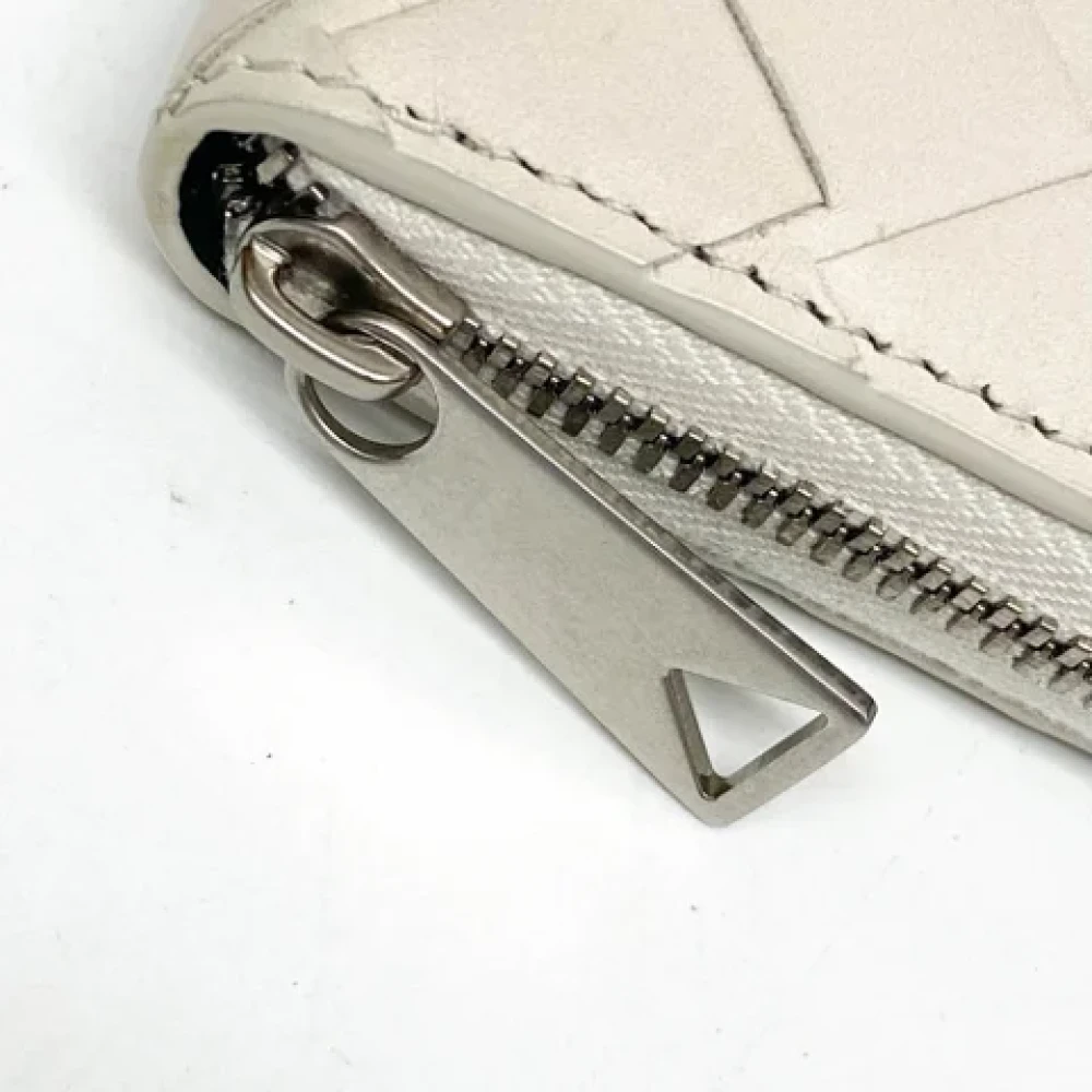 Bottega Veneta Vintage Pre-owned Leather wallets White Dames