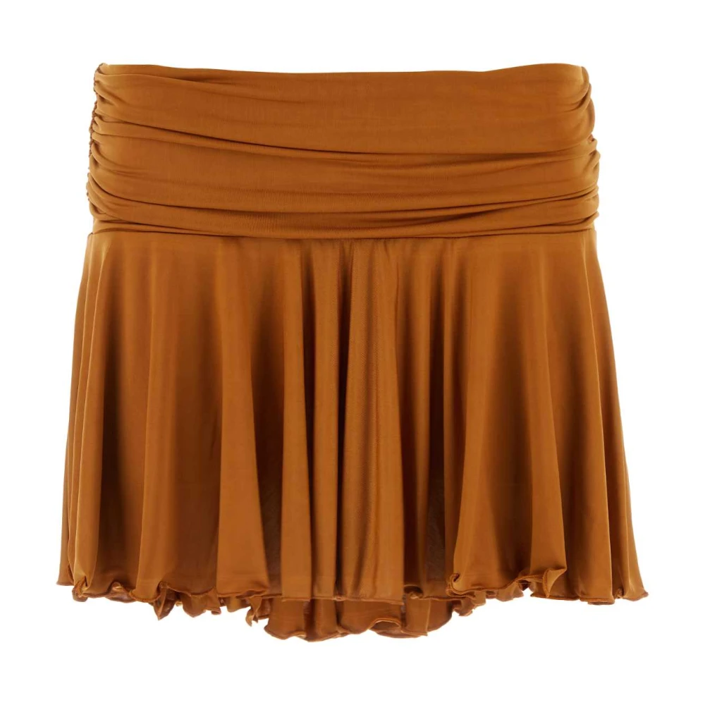 Gimaguas Karamel Stretch Mini Rok Brown Dames