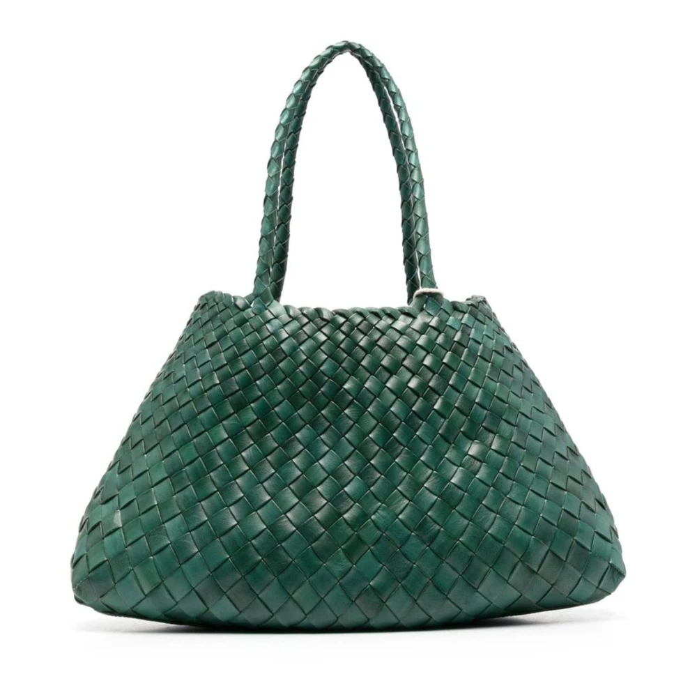 Dragon Diffusion Bosgroene geweven schoudertas Green Dames