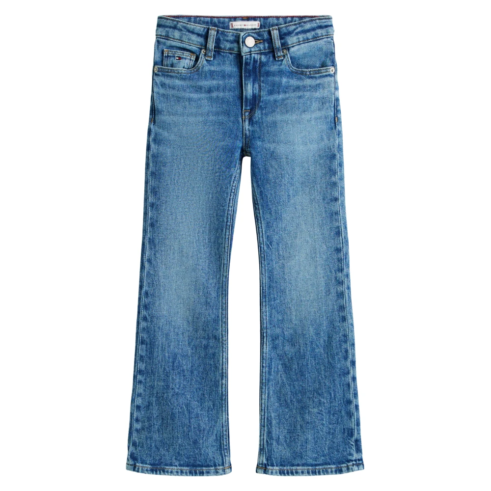 Tommy Hilfiger Girls Blue Jeans, 8 Y, Flare Vintage Jeans