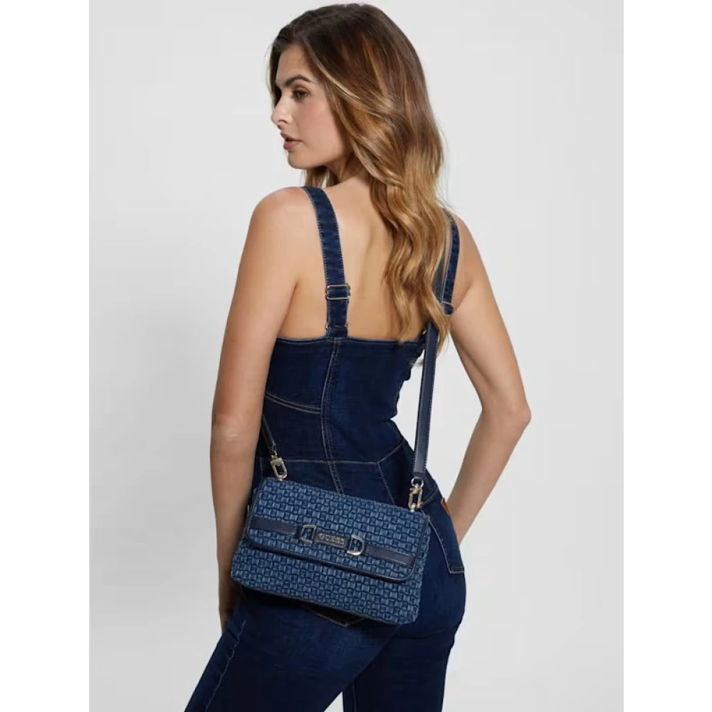 Guess Denim Hobo Tas Majka Stijl Blue Dames