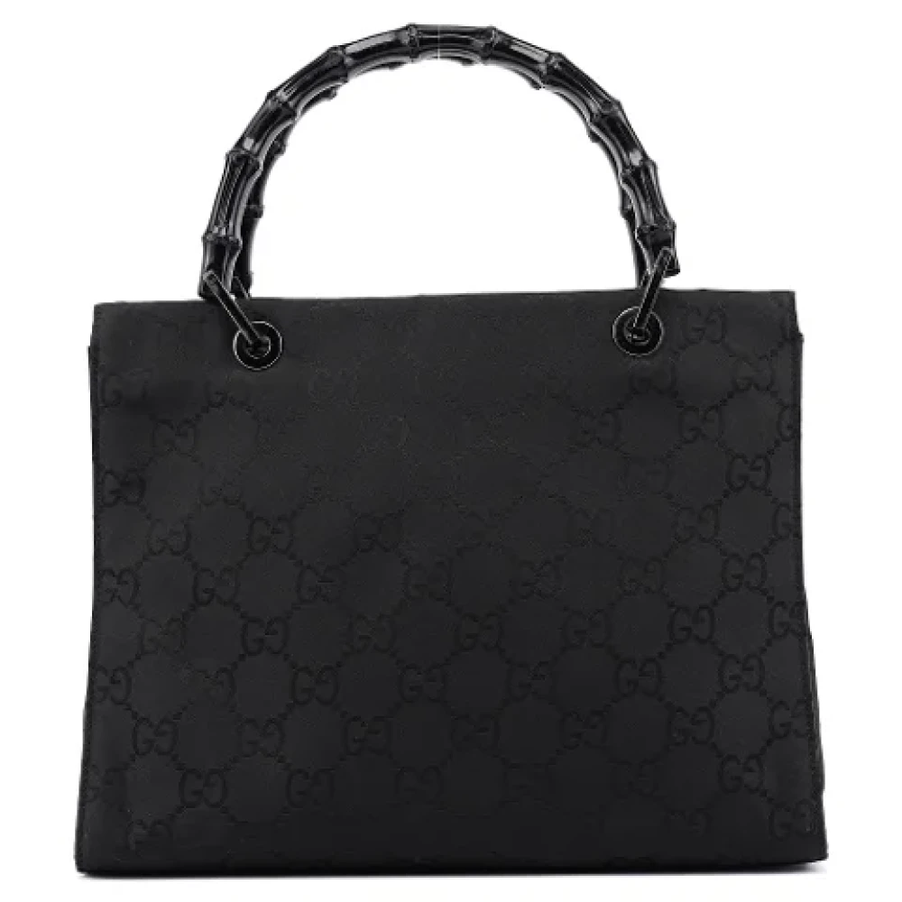 Gucci Vintage Pre-owned Canvas handbags Black Dames