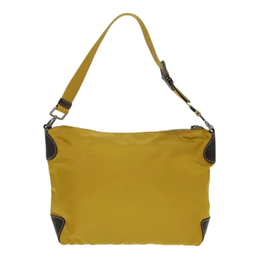 Prada Vintage Pre-owned Nylon prada-bags Yellow Dames