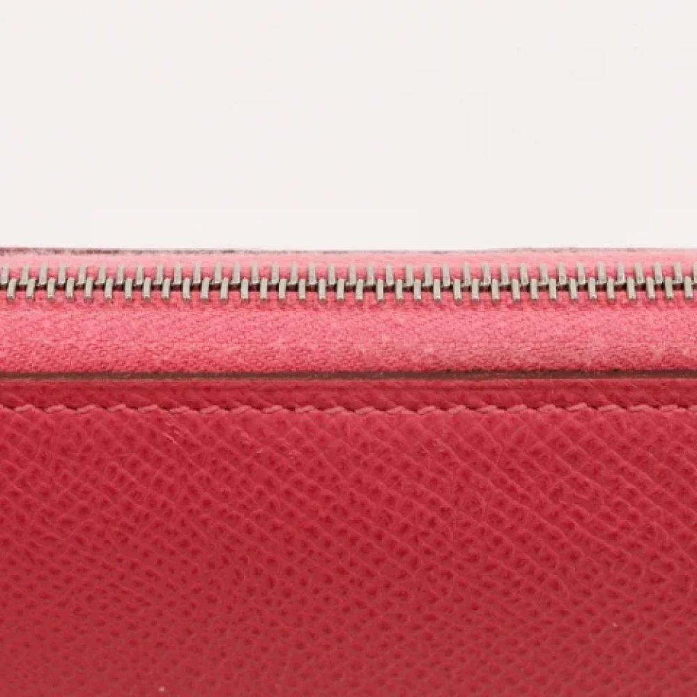 Hermès Vintage Pre-owned Leather wallets Pink Dames