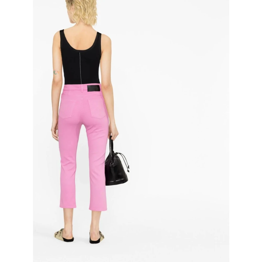 Ami Paris Cropped Slim Fit Broek Pink Dames