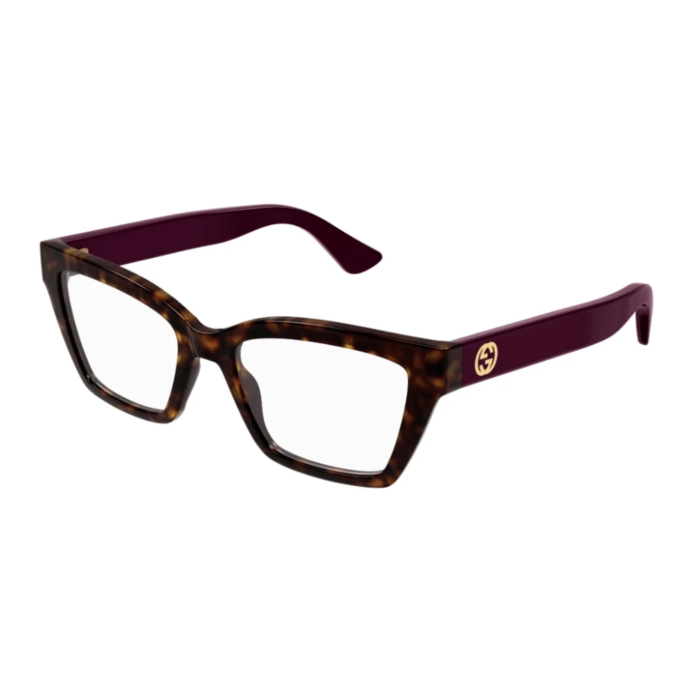 Gucci Minimalistische Cat-Eye Zonnebril Glamour Stijl Brown Unisex