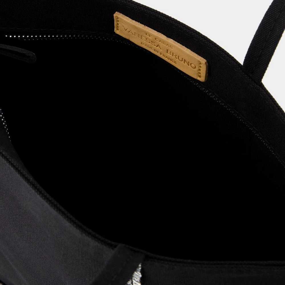 Vanessa Bruno Shopper Bag met Glittery Handvatten Black Dames