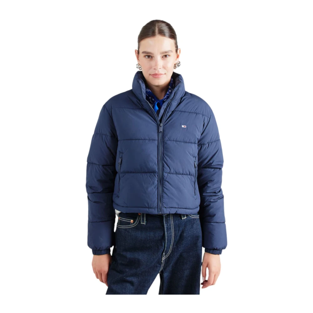 Tommy Jeans Korte Pufferjas Blue Dames