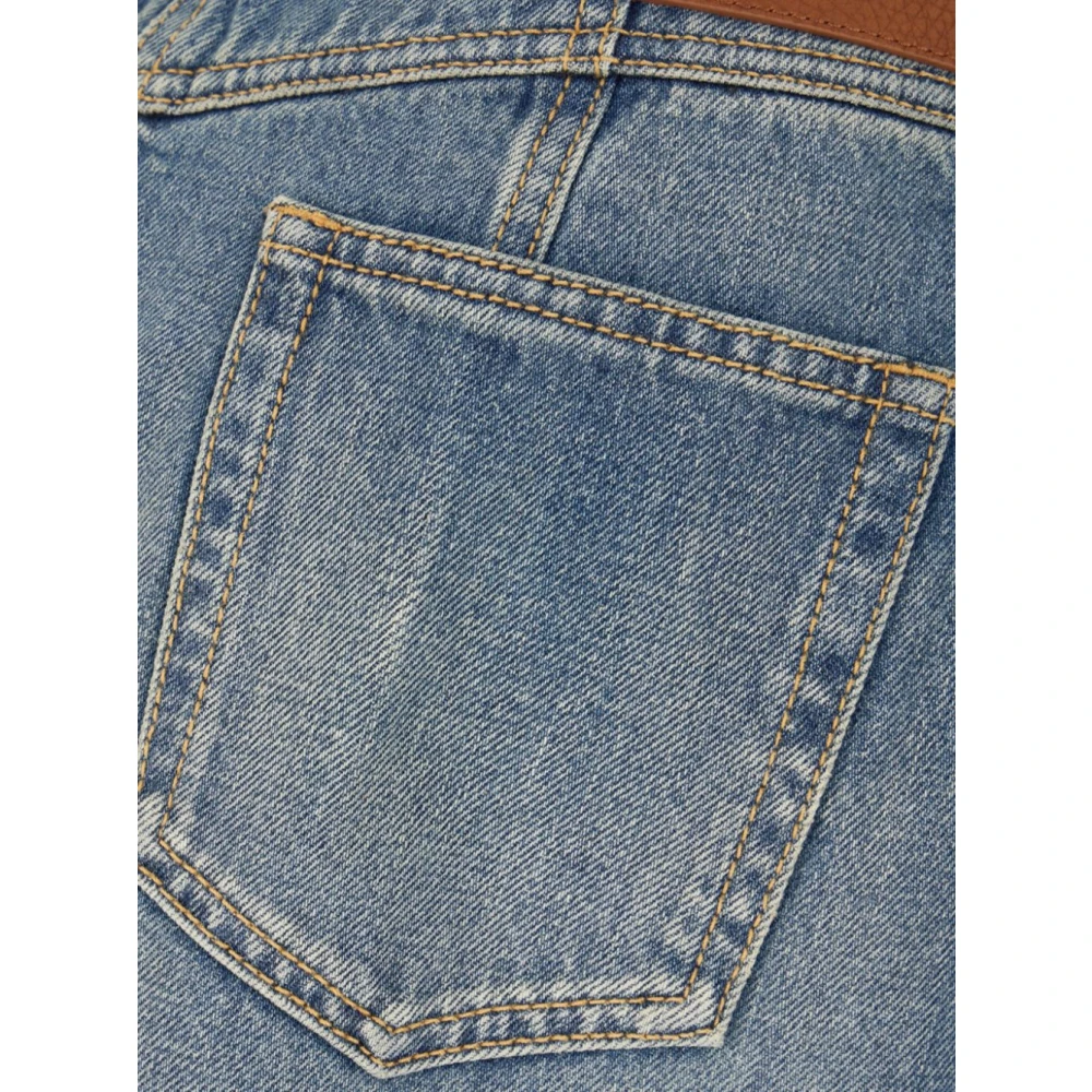 alexander mcqueen Indigo Blauwe Rits Rok Blue Dames