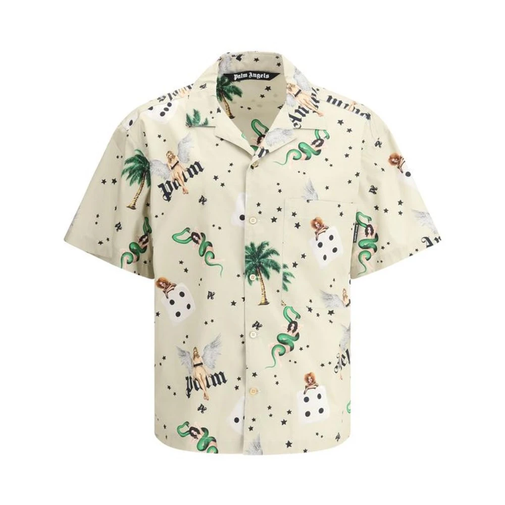 Palm Angels Retro Pin Up Bowling Shirt Multicolor Heren