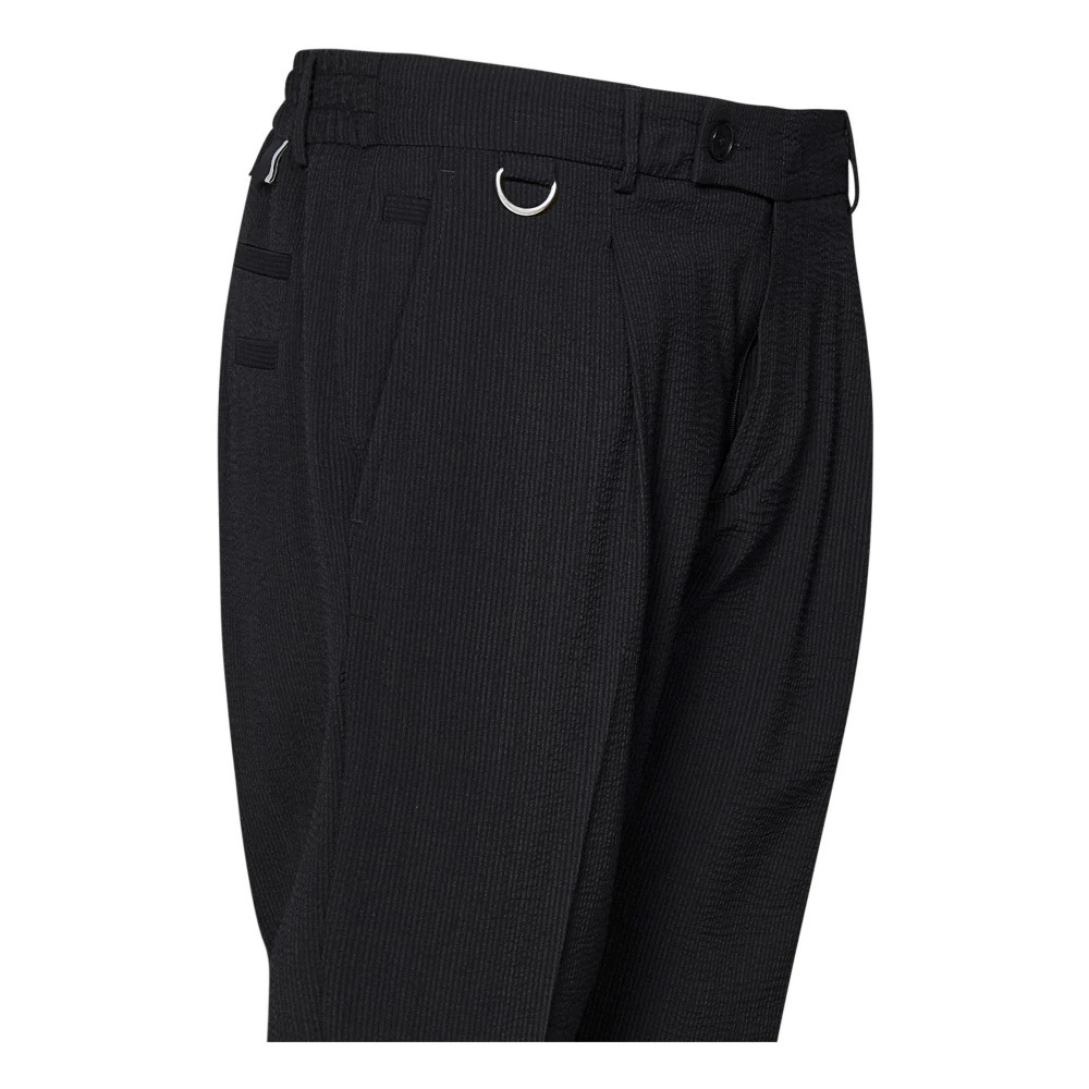 Low Brand Zwarte Broek Verhoog Garderobe Stijl Black Heren