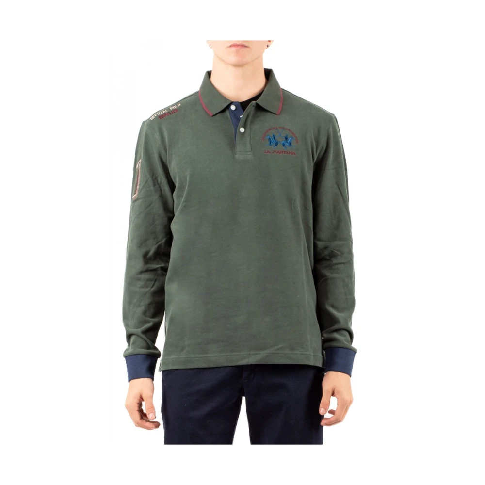 La Martina Men's Green Polo Shirts, L, Maglia