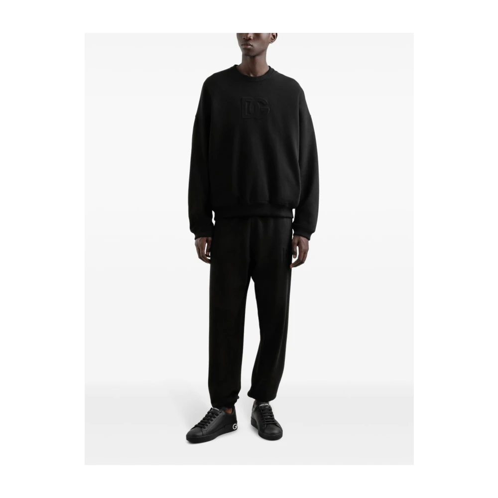 Dolce & Gabbana Zwarte broek voor mannen Black Heren