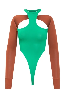 Top Stickad Bicolor Kropp
