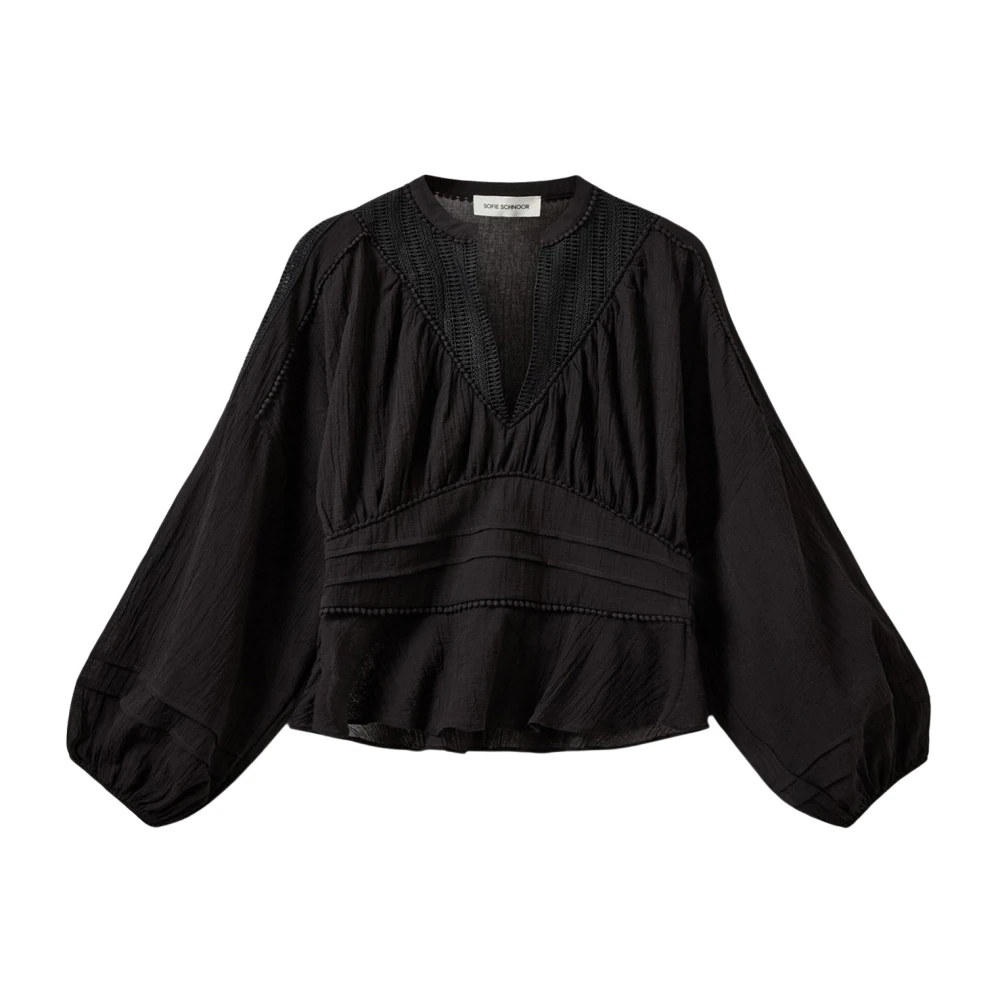 Sofie Schnoor Black Blouses, Female, M, Blouses
